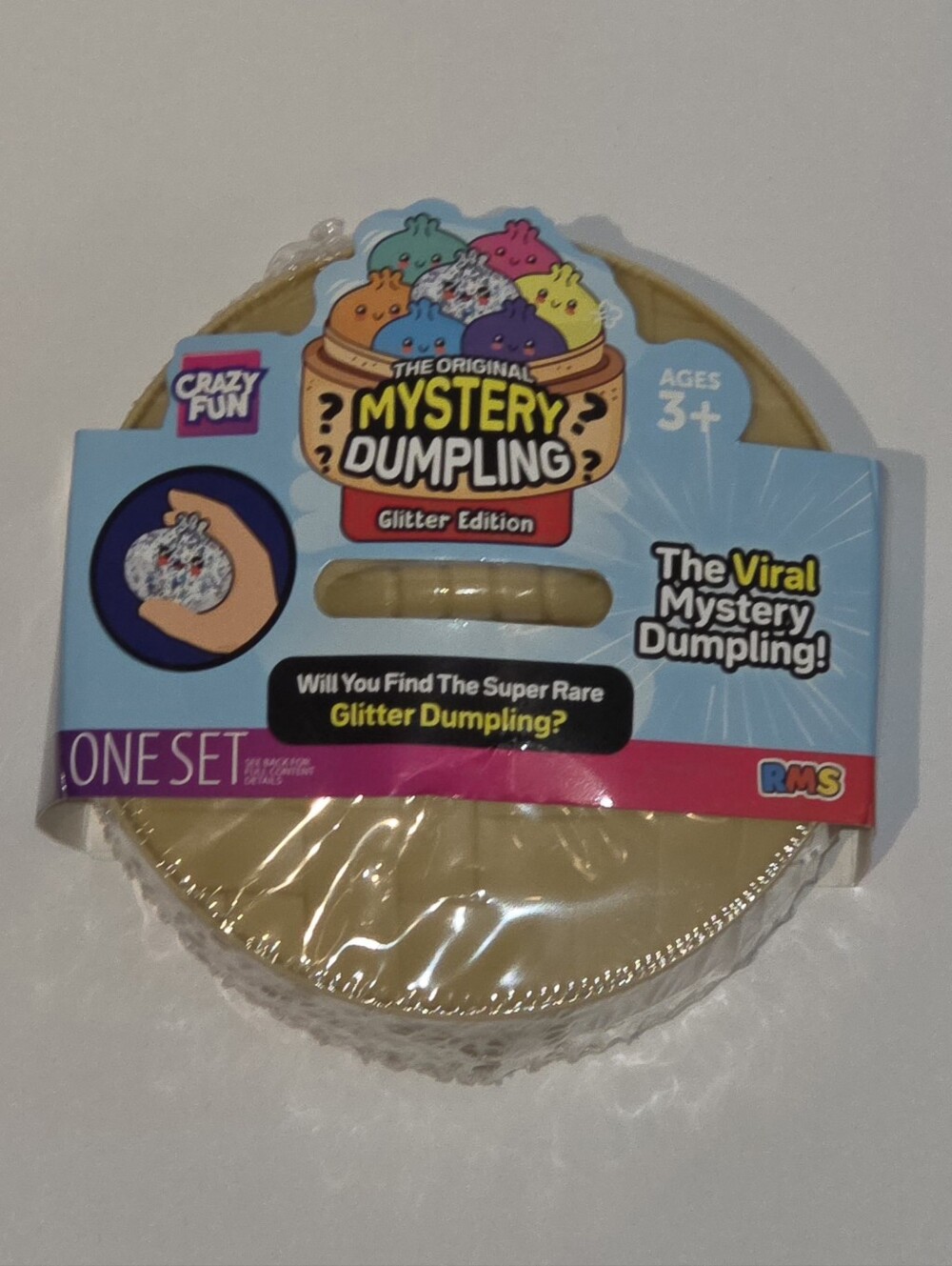 Crazy Fun Mystery Dumpling Glitter Edition Sealed Viral Squishy Toy Rare Chase